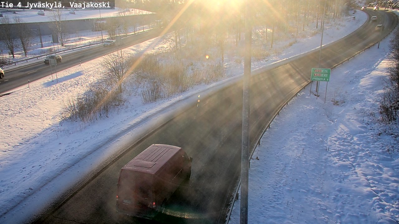 Weather Camera Image Road 4 Jyväskylä, Vaajakoski, Jyväskylä, Keski-Suomi