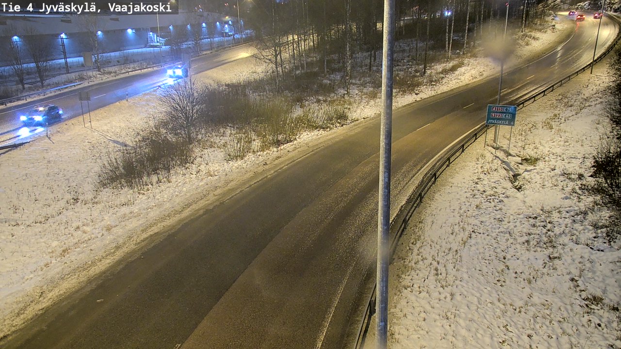 Weather Camera Image Väg 4 Jyväskylä, Vaajakoski, Jyväskylä, Keski-Suomi
