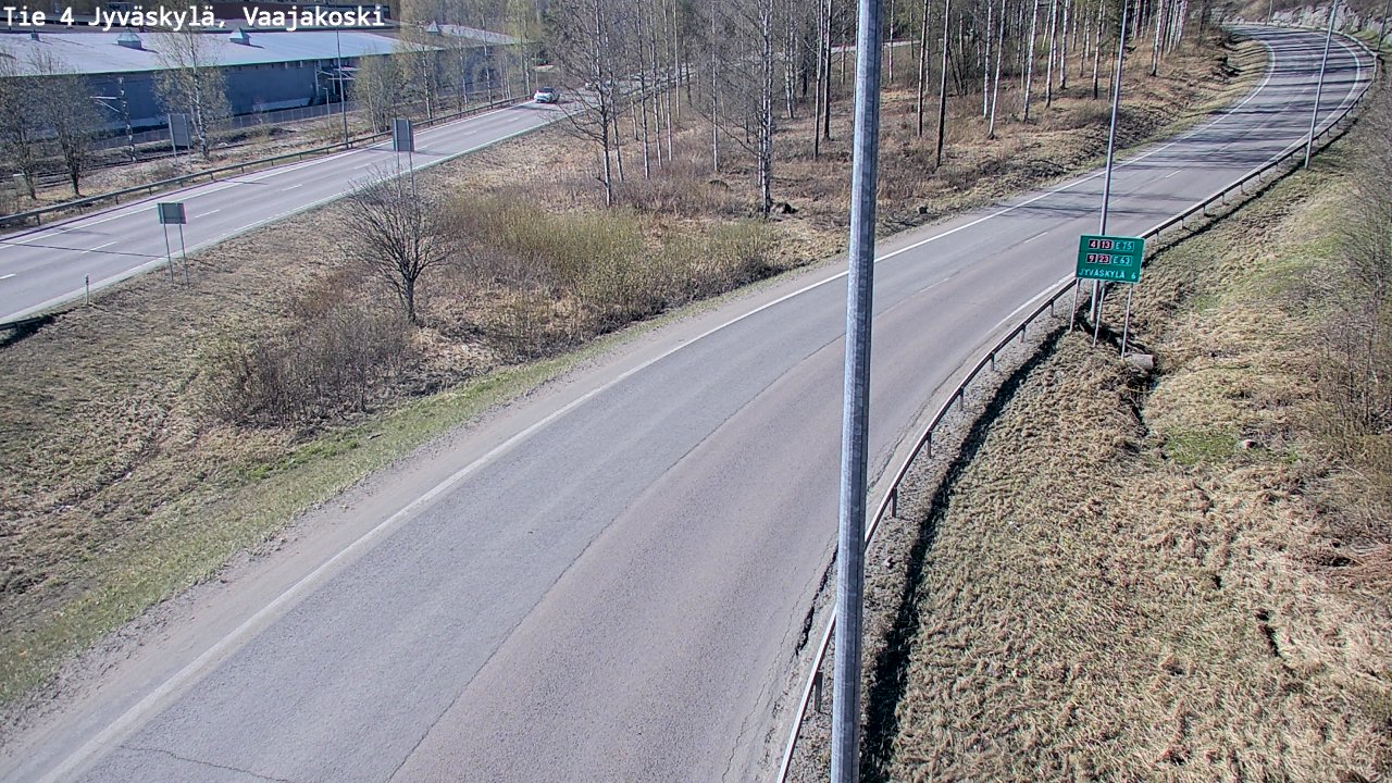 Weather Camera Image Road 4 Jyväskylä, Vaajakoski, Jyväskylä, Keski-Suomi