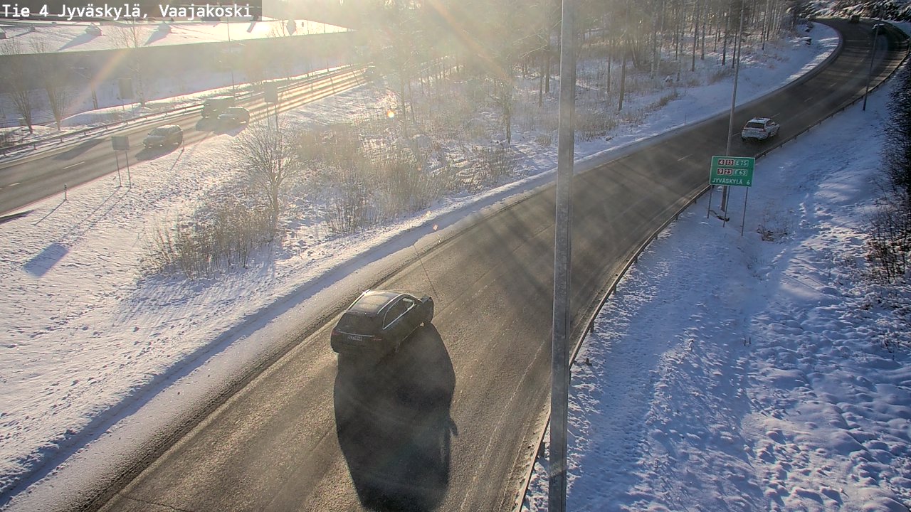 Weather Camera Image Road 4 Jyväskylä, Vaajakoski, Jyväskylä, Keski-Suomi
