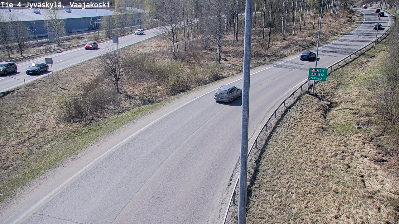 Weather Camera Image Road 4 Jyväskylä, Vaajakoski, Jyväskylä, Keski-Suomi