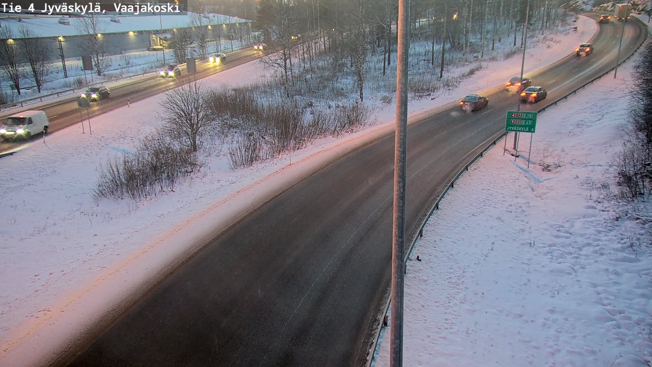 Weather Camera Image Road 4 Jyväskylä, Vaajakoski, Jyväskylä, Keski-Suomi
