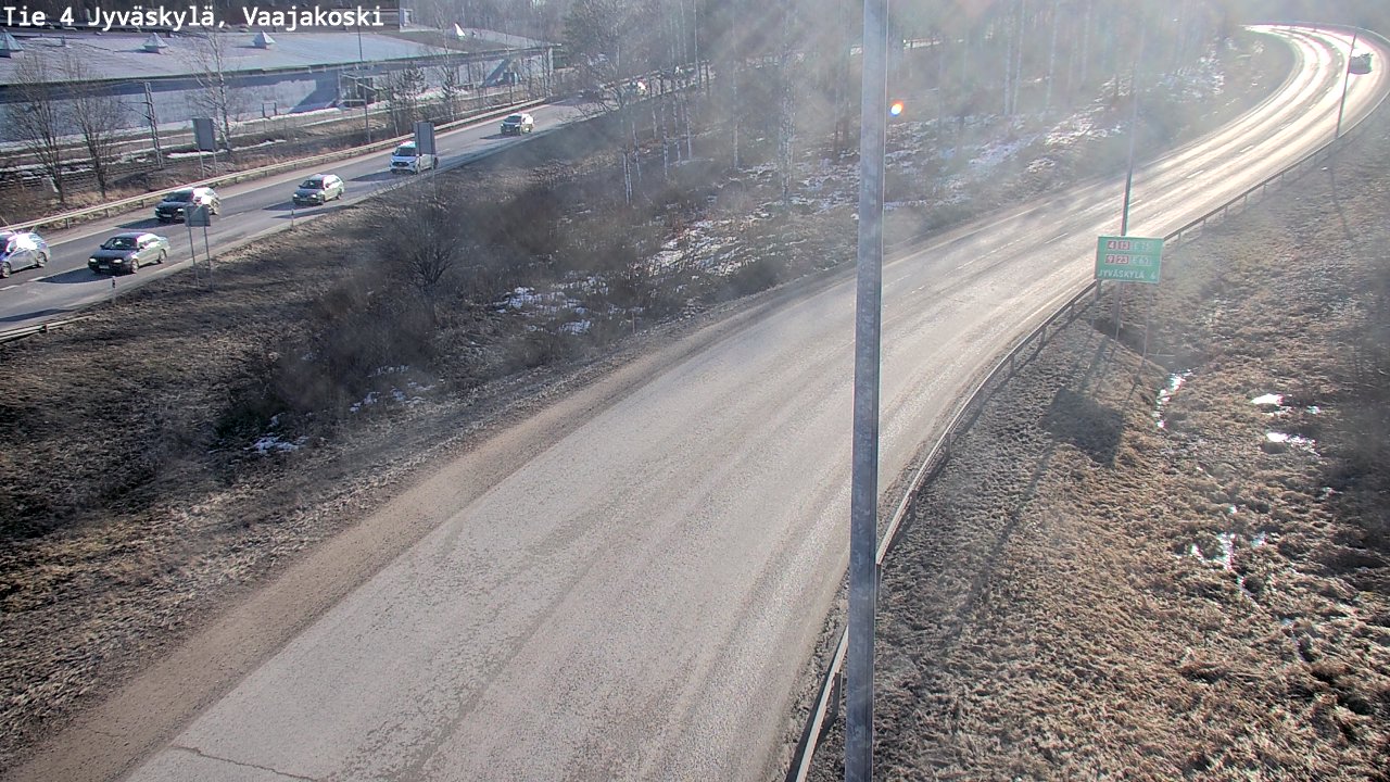 Weather Camera Image Road 4 Jyväskylä, Vaajakoski, Jyväskylä, Keski-Suomi