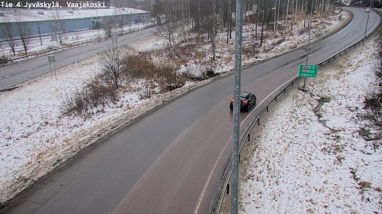 Weather Camera Image Väg 4 Jyväskylä, Vaajakoski, Jyväskylä, Keski-Suomi