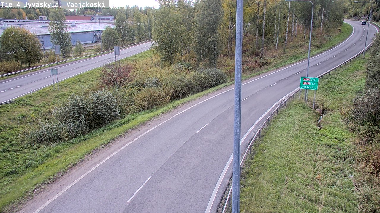 Weather Camera Image Road 4 Jyväskylä, Vaajakoski, Jyväskylä, Keski-Suomi