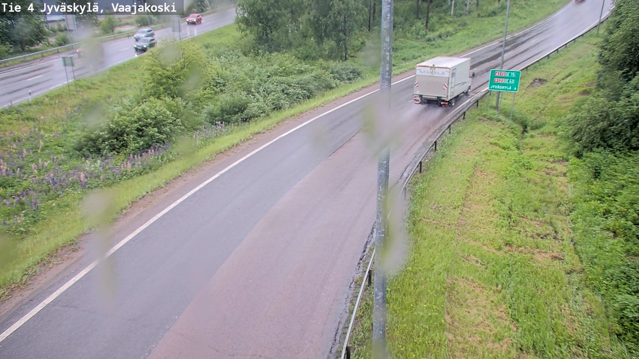 Weather Camera Image Väg 4 Jyväskylä, Vaajakoski, Jyväskylä, Keski-Suomi