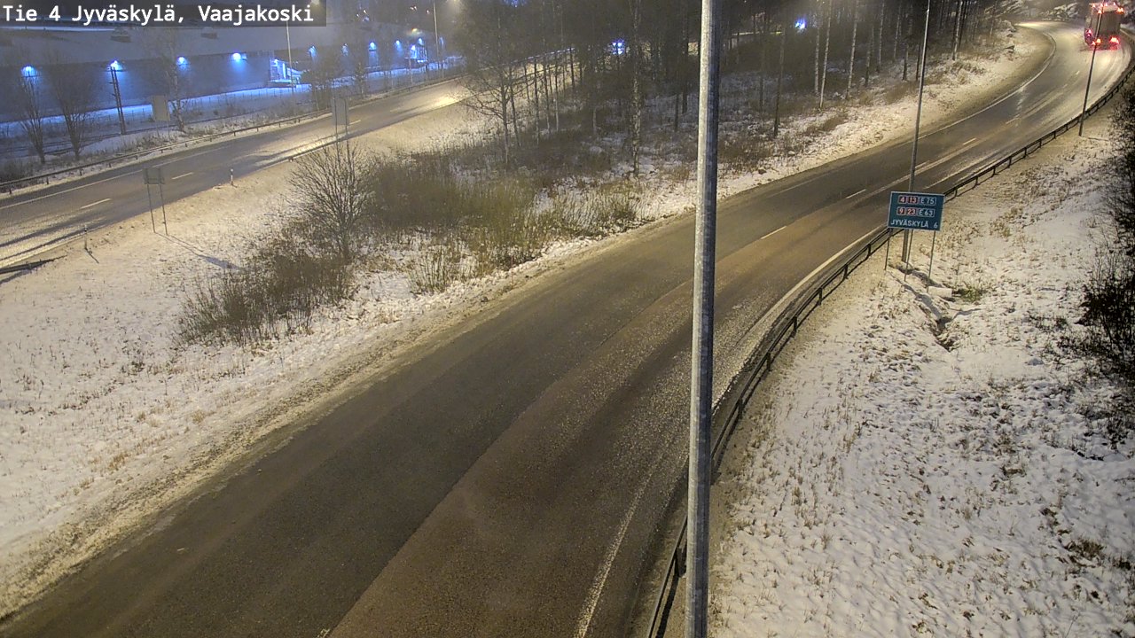 Weather Camera Image Väg 4 Jyväskylä, Vaajakoski, Jyväskylä, Keski-Suomi