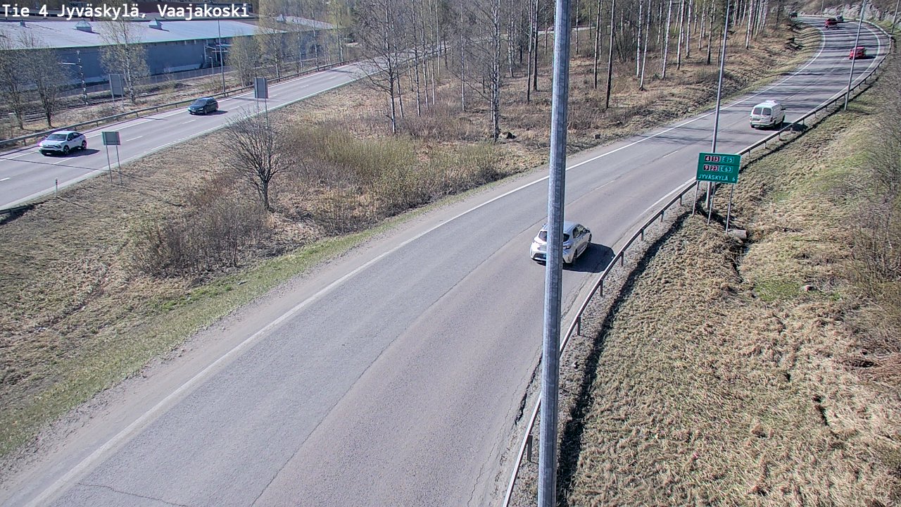 Weather Camera Image Road 4 Jyväskylä, Vaajakoski, Jyväskylä, Keski-Suomi