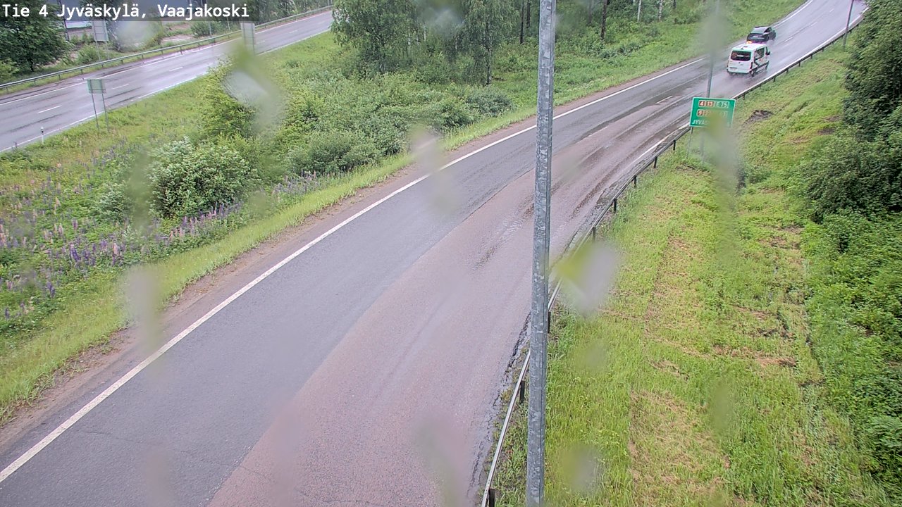 Weather Camera Image Väg 4 Jyväskylä, Vaajakoski, Jyväskylä, Keski-Suomi