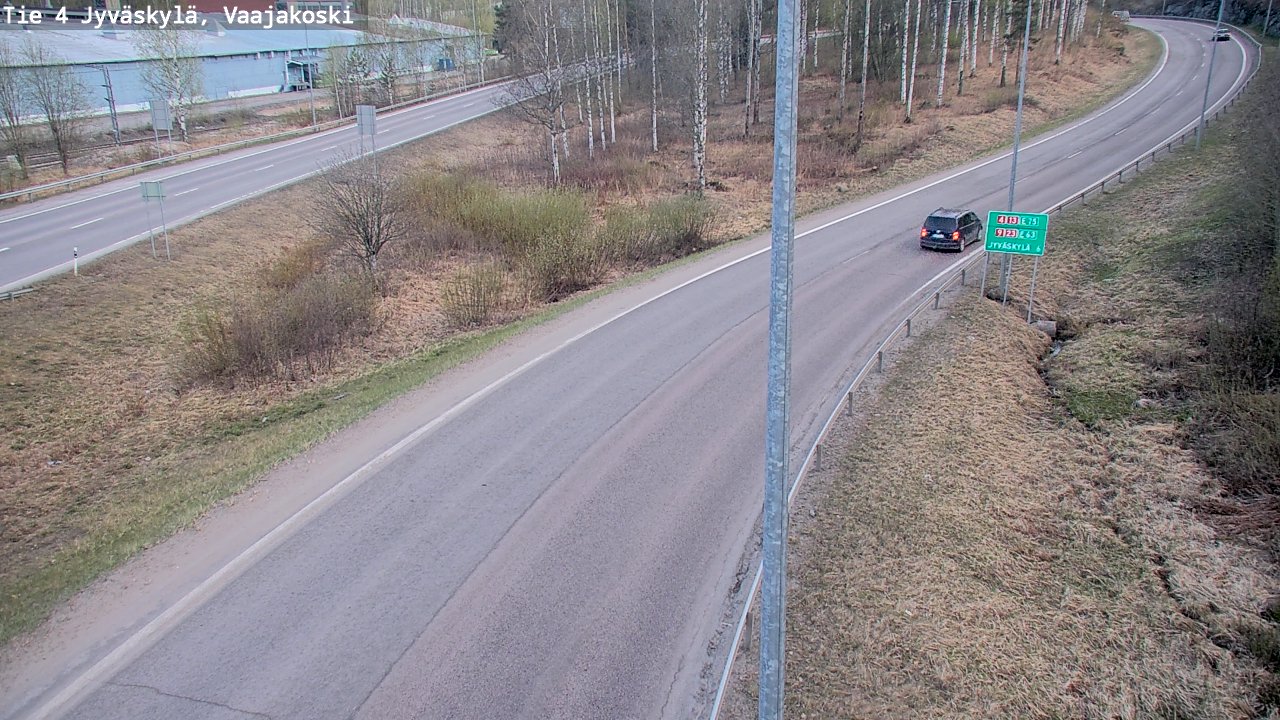Weather Camera Image Road 4 Jyväskylä, Vaajakoski, Jyväskylä, Keski-Suomi