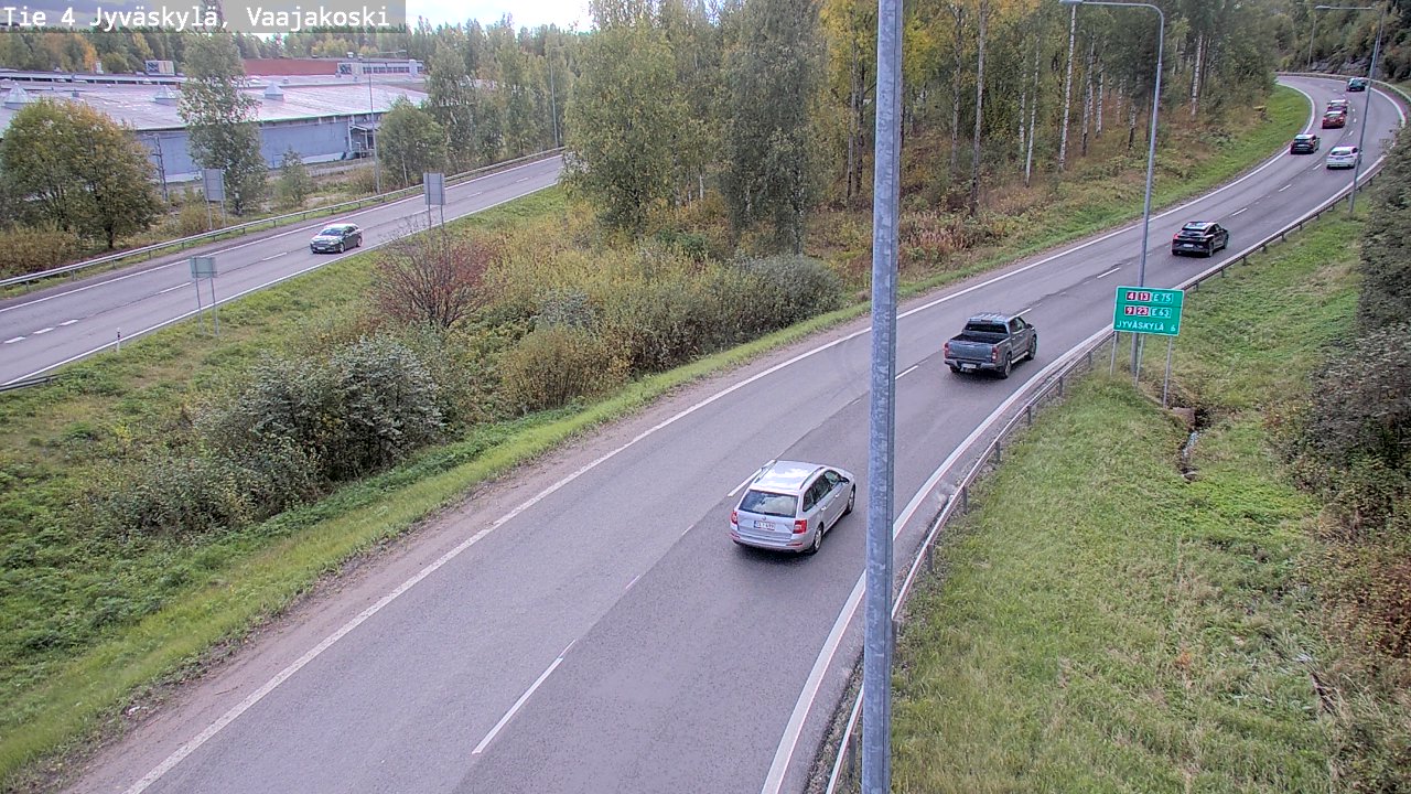 Weather Camera Image Road 4 Jyväskylä, Vaajakoski, Jyväskylä, Keski-Suomi