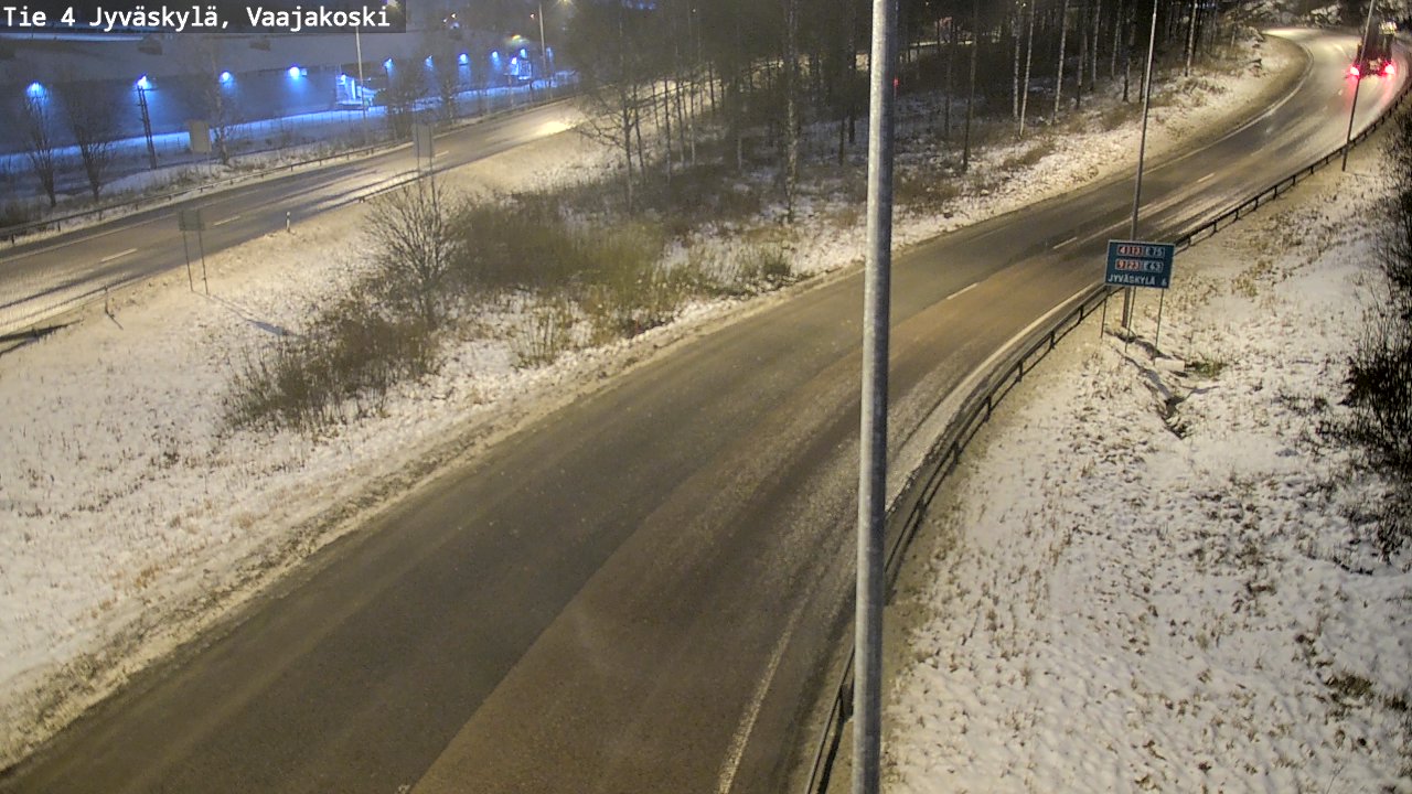 Weather Camera Image Väg 4 Jyväskylä, Vaajakoski, Jyväskylä, Keski-Suomi
