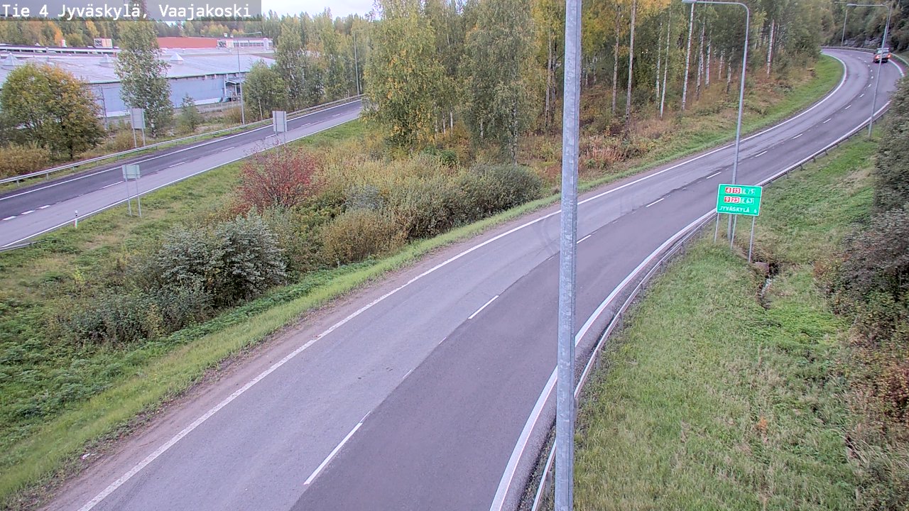 Weather Camera Image Road 4 Jyväskylä, Vaajakoski, Jyväskylä, Keski-Suomi