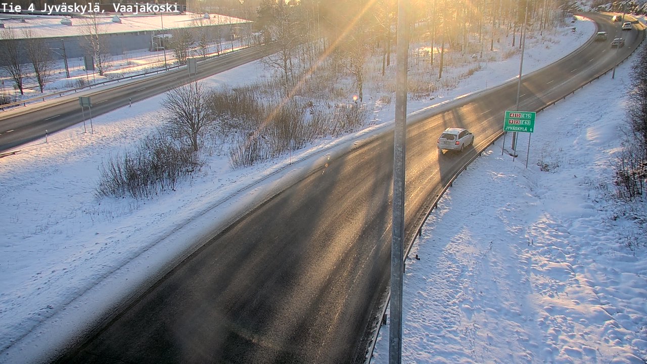 Weather Camera Image Road 4 Jyväskylä, Vaajakoski, Jyväskylä, Keski-Suomi