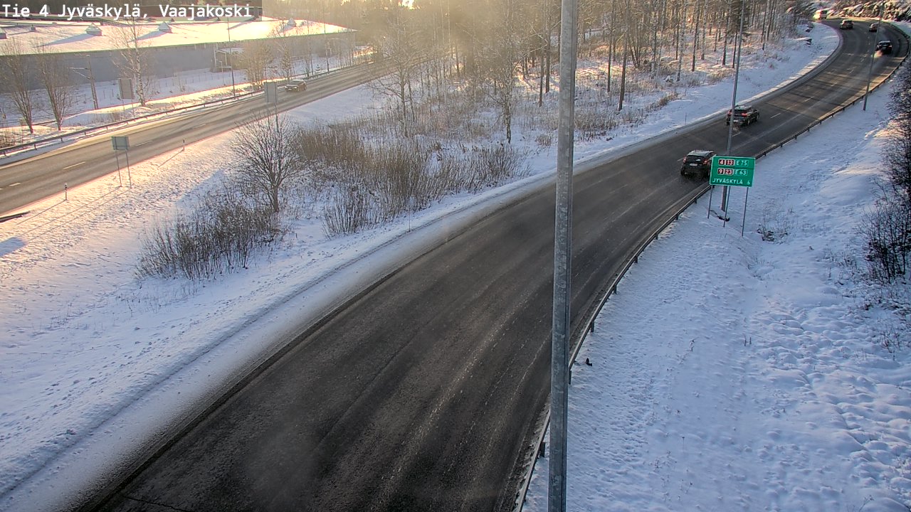 Weather Camera Image Road 4 Jyväskylä, Vaajakoski, Jyväskylä, Keski-Suomi