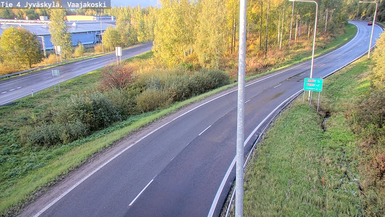 Weather Camera Image Road 4 Jyväskylä, Vaajakoski, Jyväskylä, Keski-Suomi