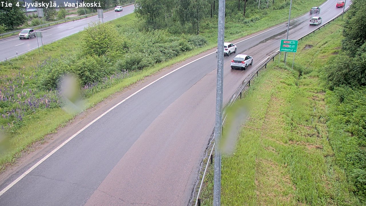 Weather Camera Image Väg 4 Jyväskylä, Vaajakoski, Jyväskylä, Keski-Suomi