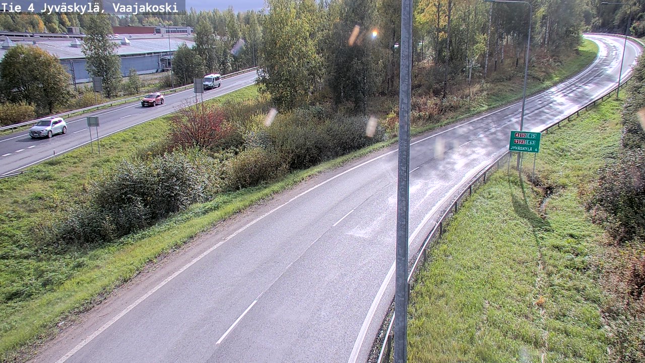 Weather Camera Image Road 4 Jyväskylä, Vaajakoski, Jyväskylä, Keski-Suomi