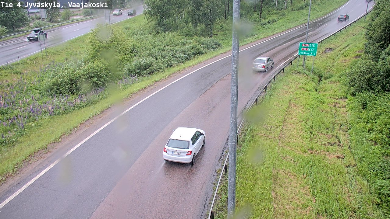 Weather Camera Image Väg 4 Jyväskylä, Vaajakoski, Jyväskylä, Keski-Suomi
