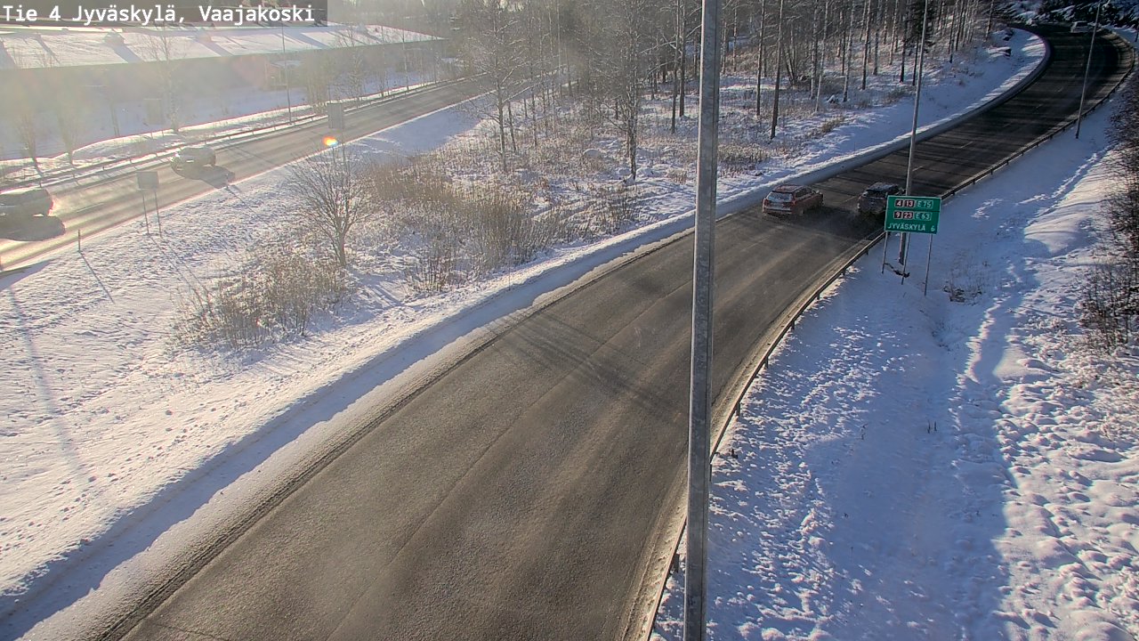 Weather Camera Image Road 4 Jyväskylä, Vaajakoski, Jyväskylä, Keski-Suomi