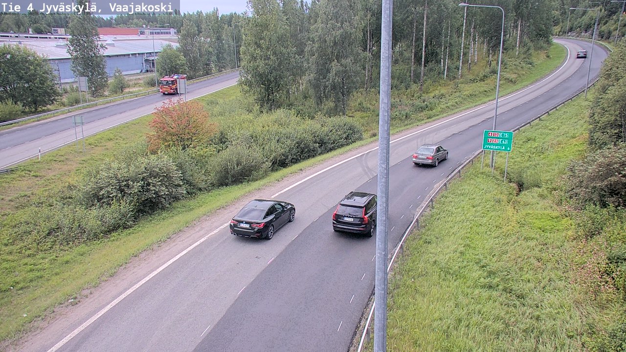 Weather Camera Image Road 4 Jyväskylä, Vaajakoski, Jyväskylä, Keski-Suomi