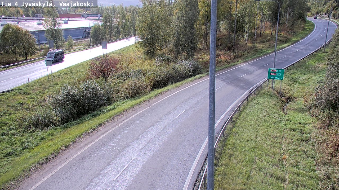 Weather Camera Image Road 4 Jyväskylä, Vaajakoski, Jyväskylä, Keski-Suomi