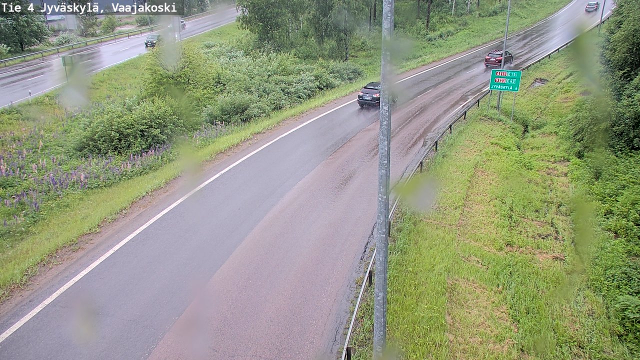 Weather Camera Image Väg 4 Jyväskylä, Vaajakoski, Jyväskylä, Keski-Suomi