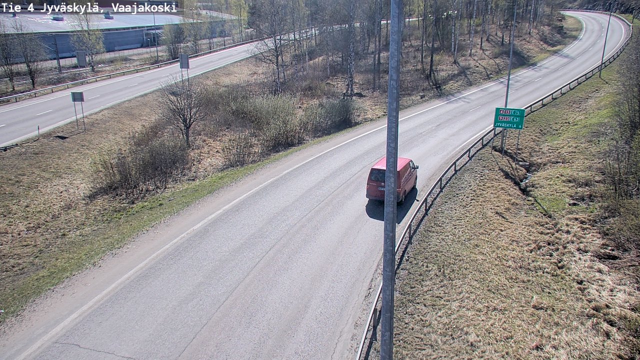 Weather Camera Image Road 4 Jyväskylä, Vaajakoski, Jyväskylä, Keski-Suomi