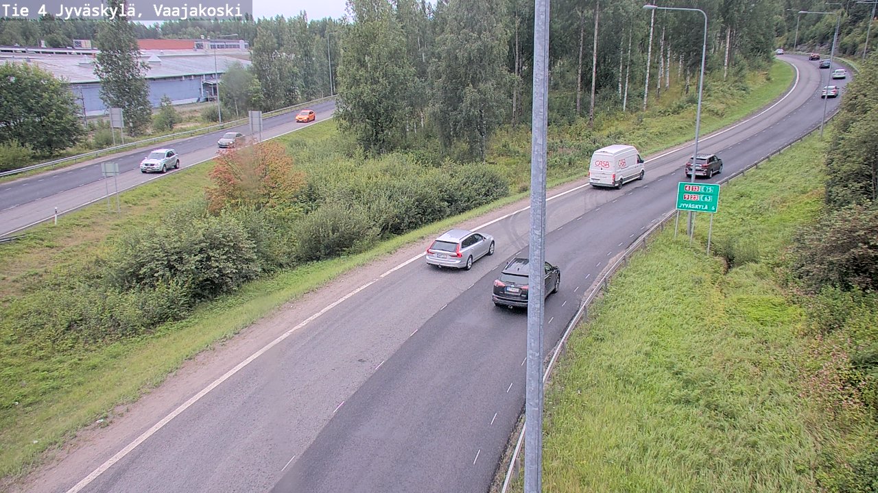 Weather Camera Image Road 4 Jyväskylä, Vaajakoski, Jyväskylä, Keski-Suomi
