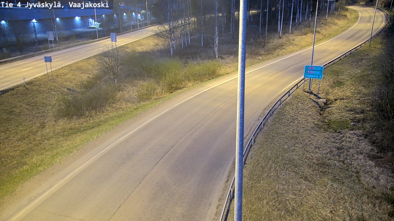Weather Camera Image Road 4 Jyväskylä, Vaajakoski, Jyväskylä, Keski-Suomi