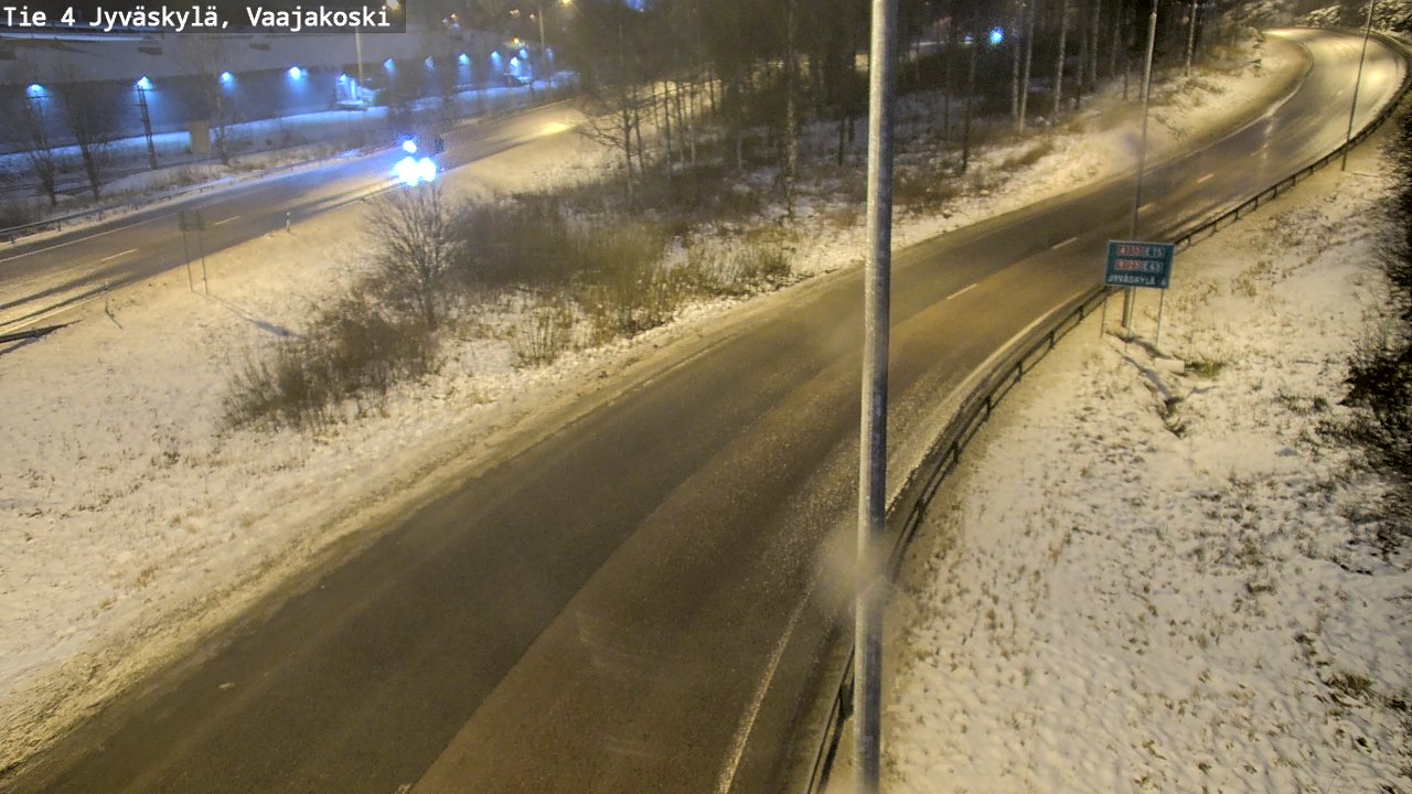 Weather Camera Image Väg 4 Jyväskylä, Vaajakoski, Jyväskylä, Keski-Suomi