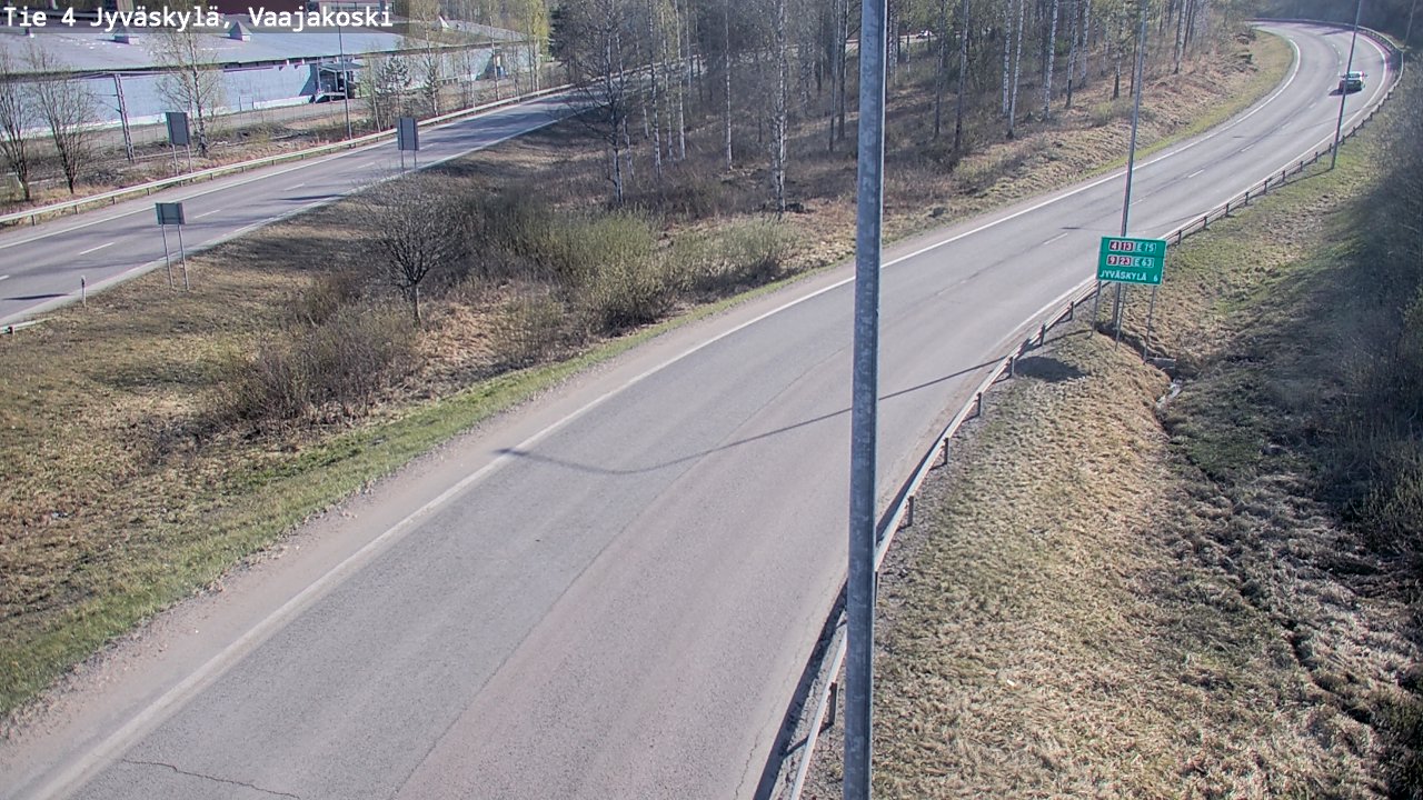 Weather Camera Image Road 4 Jyväskylä, Vaajakoski, Jyväskylä, Keski-Suomi