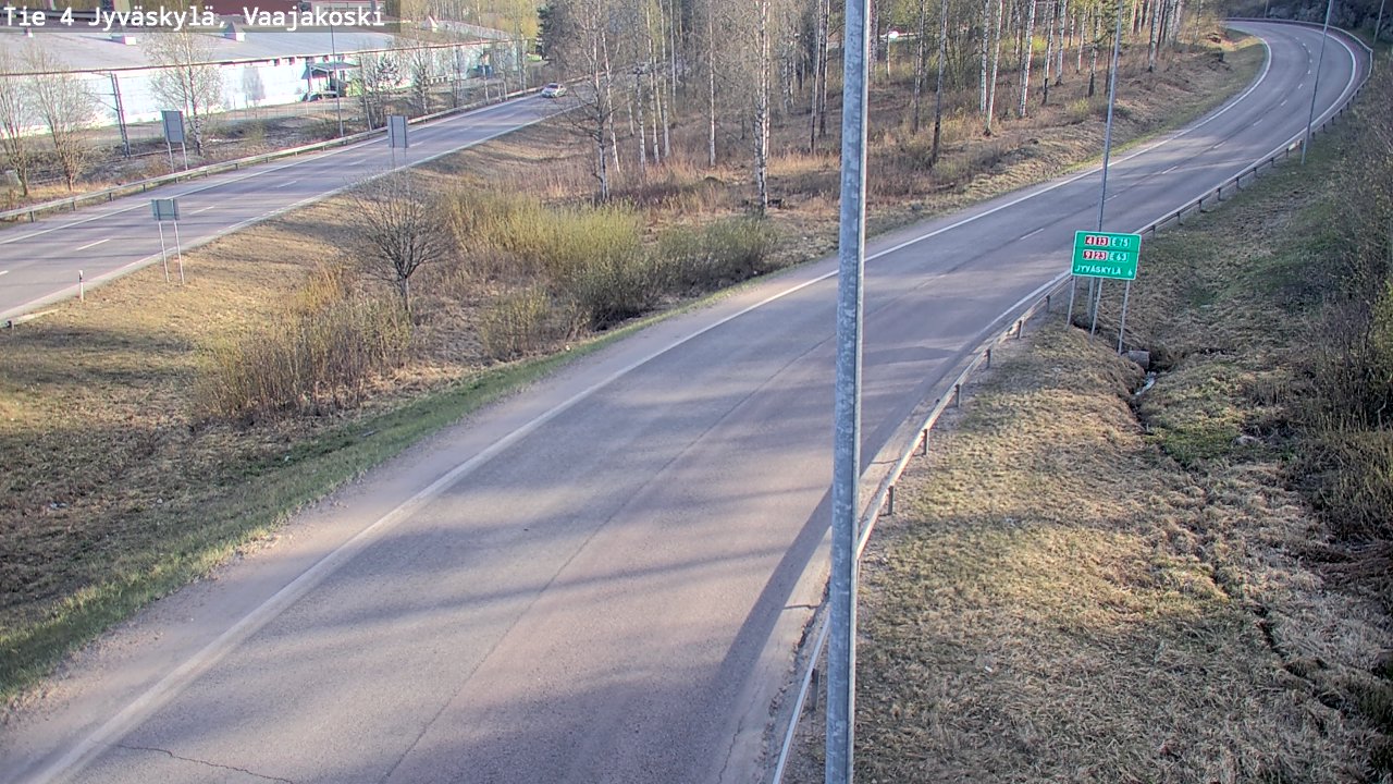 Weather Camera Image Road 4 Jyväskylä, Vaajakoski, Jyväskylä, Keski-Suomi