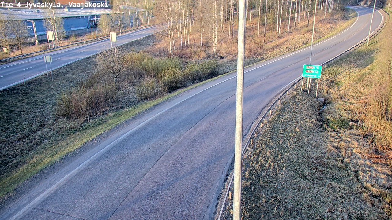 Weather Camera Image Väg 4 Jyväskylä, Vaajakoski, Jyväskylä, Keski-Suomi