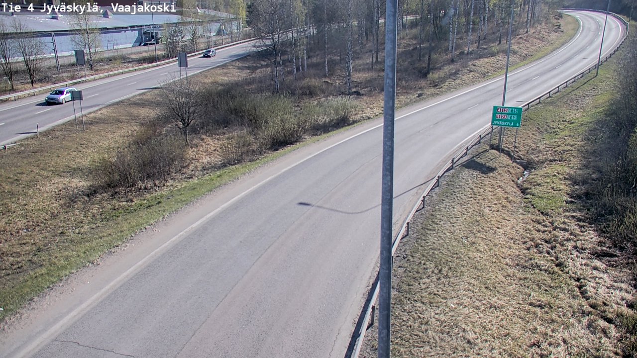 Weather Camera Image Road 4 Jyväskylä, Vaajakoski, Jyväskylä, Keski-Suomi