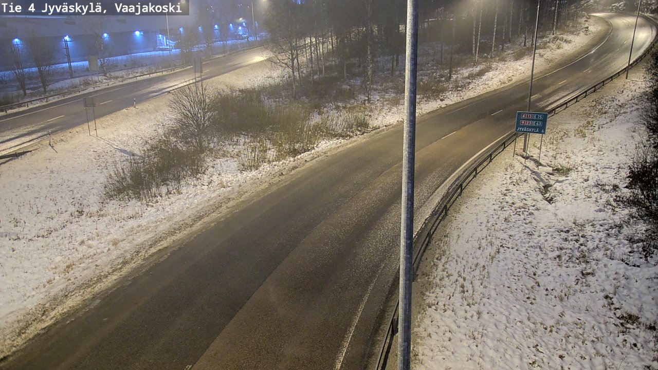 Weather Camera Image Väg 4 Jyväskylä, Vaajakoski, Jyväskylä, Keski-Suomi
