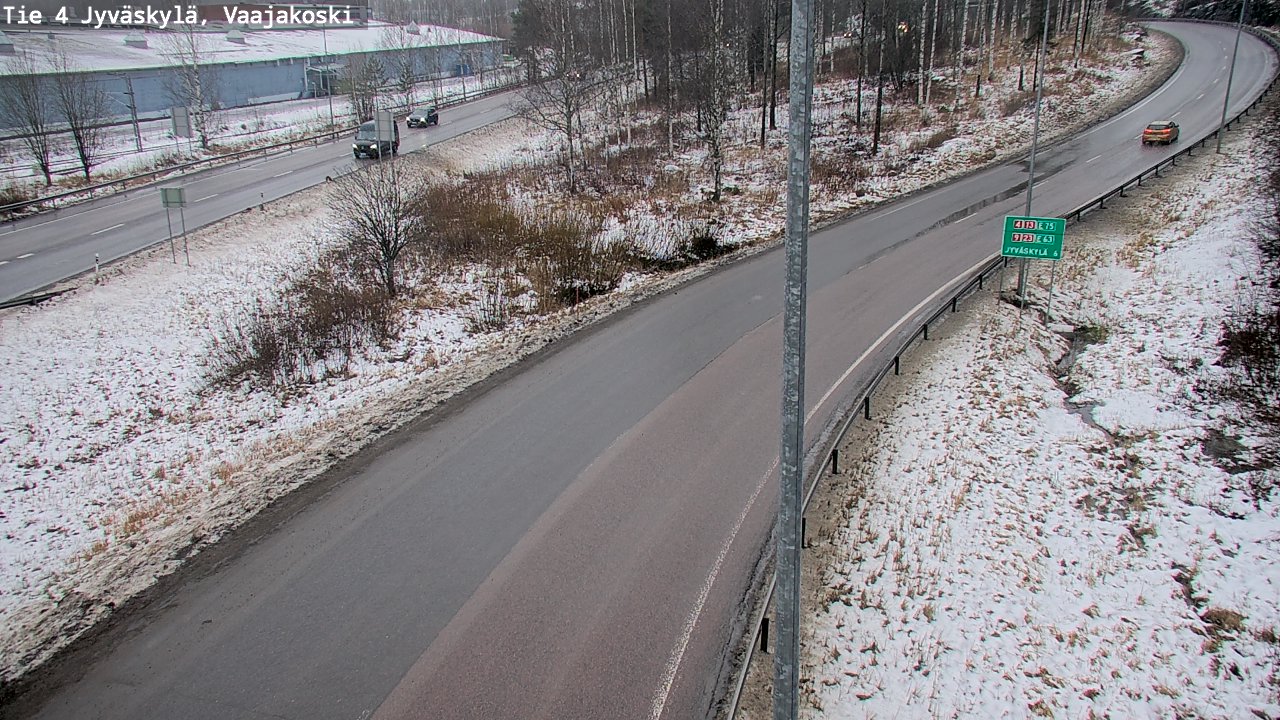 Weather Camera Image Väg 4 Jyväskylä, Vaajakoski, Jyväskylä, Keski-Suomi