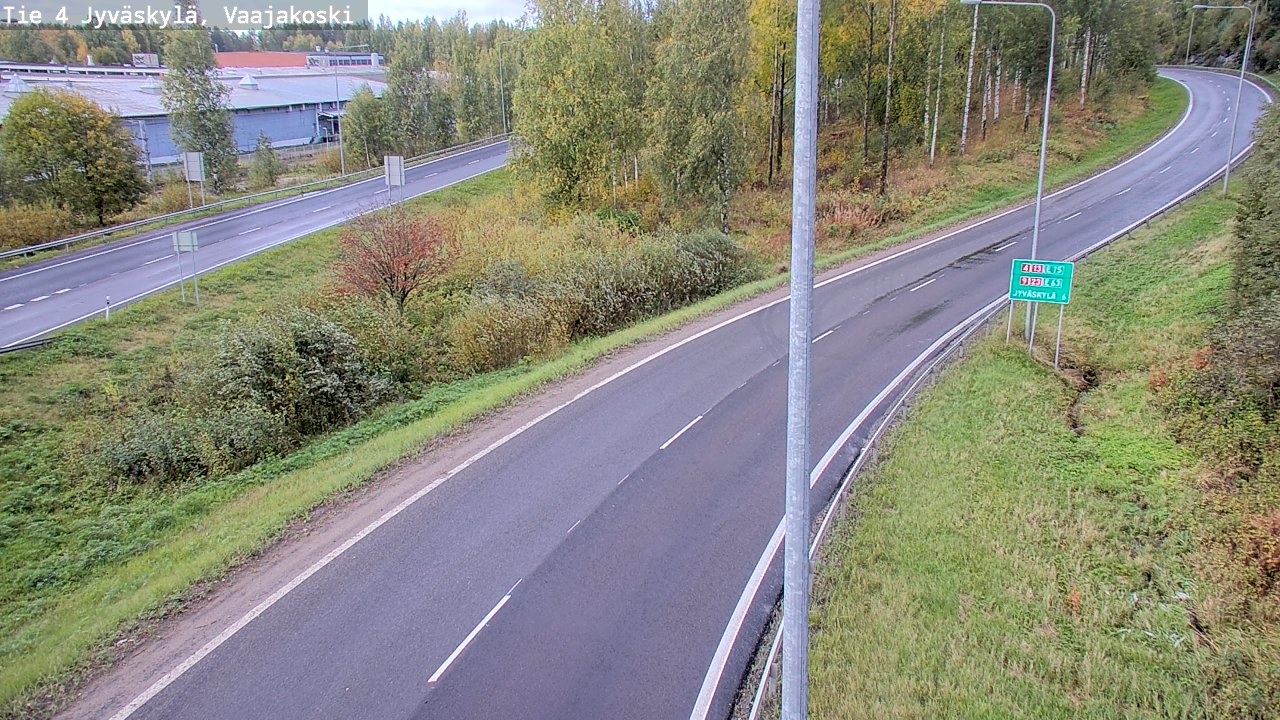 Weather Camera Image Road 4 Jyväskylä, Vaajakoski, Jyväskylä, Keski-Suomi