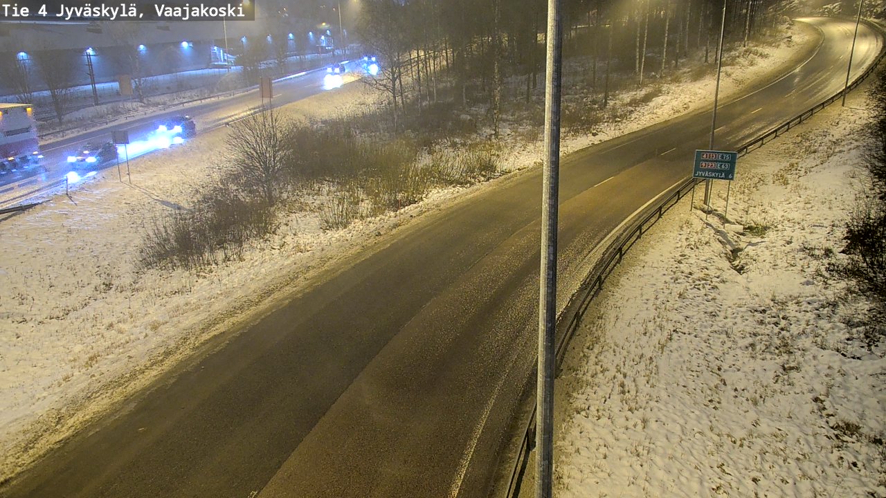 Weather Camera Image Väg 4 Jyväskylä, Vaajakoski, Jyväskylä, Keski-Suomi