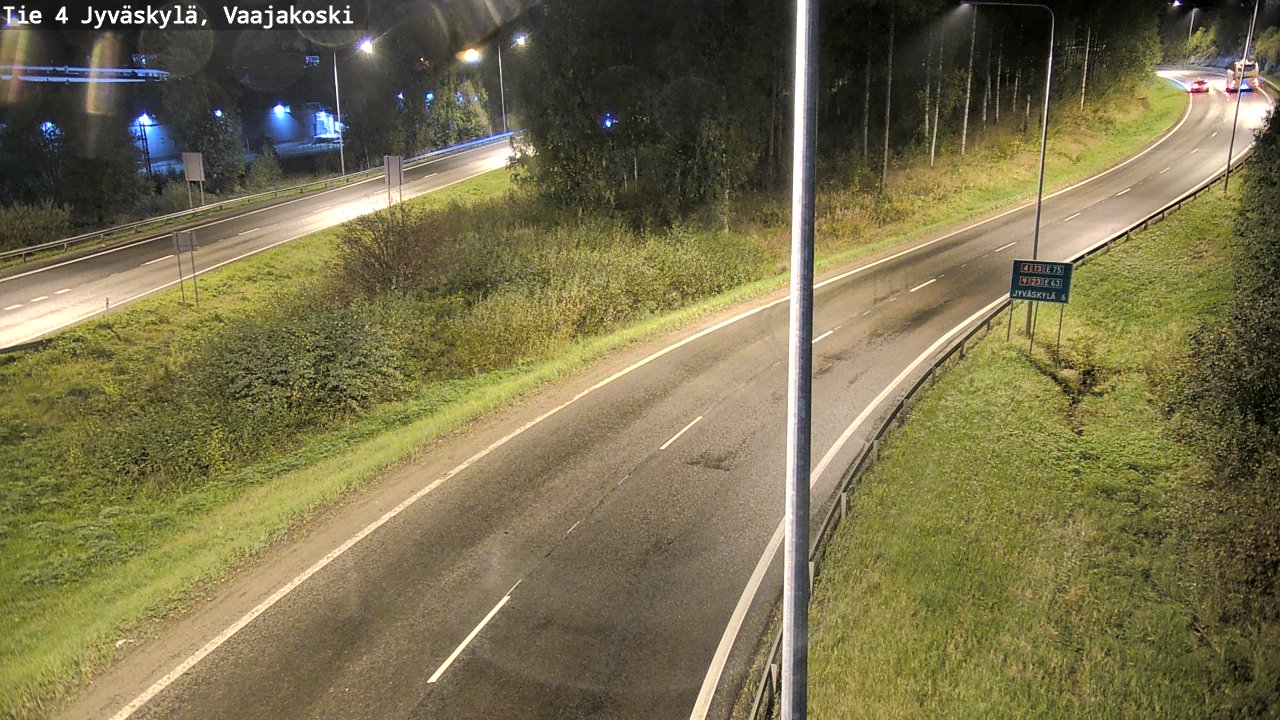 Weather Camera Image Road 4 Jyväskylä, Vaajakoski, Jyväskylä, Keski-Suomi