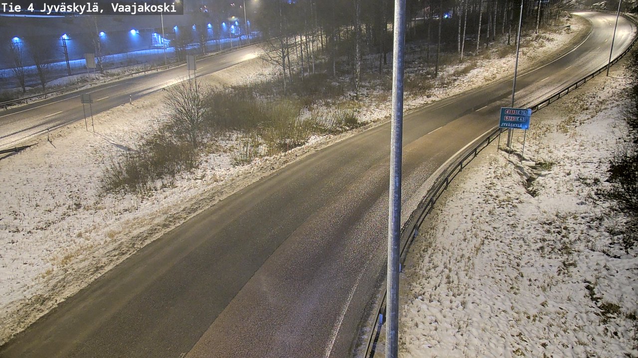 Weather Camera Image Väg 4 Jyväskylä, Vaajakoski, Jyväskylä, Keski-Suomi