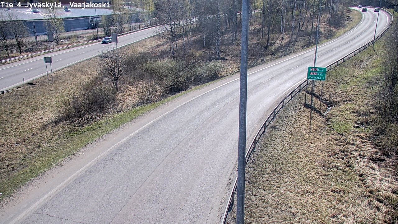 Weather Camera Image Road 4 Jyväskylä, Vaajakoski, Jyväskylä, Keski-Suomi