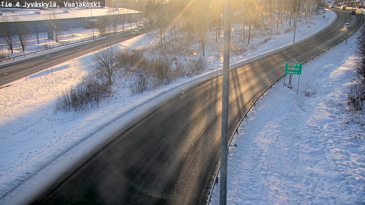 Weather Camera Image Road 4 Jyväskylä, Vaajakoski, Jyväskylä, Keski-Suomi