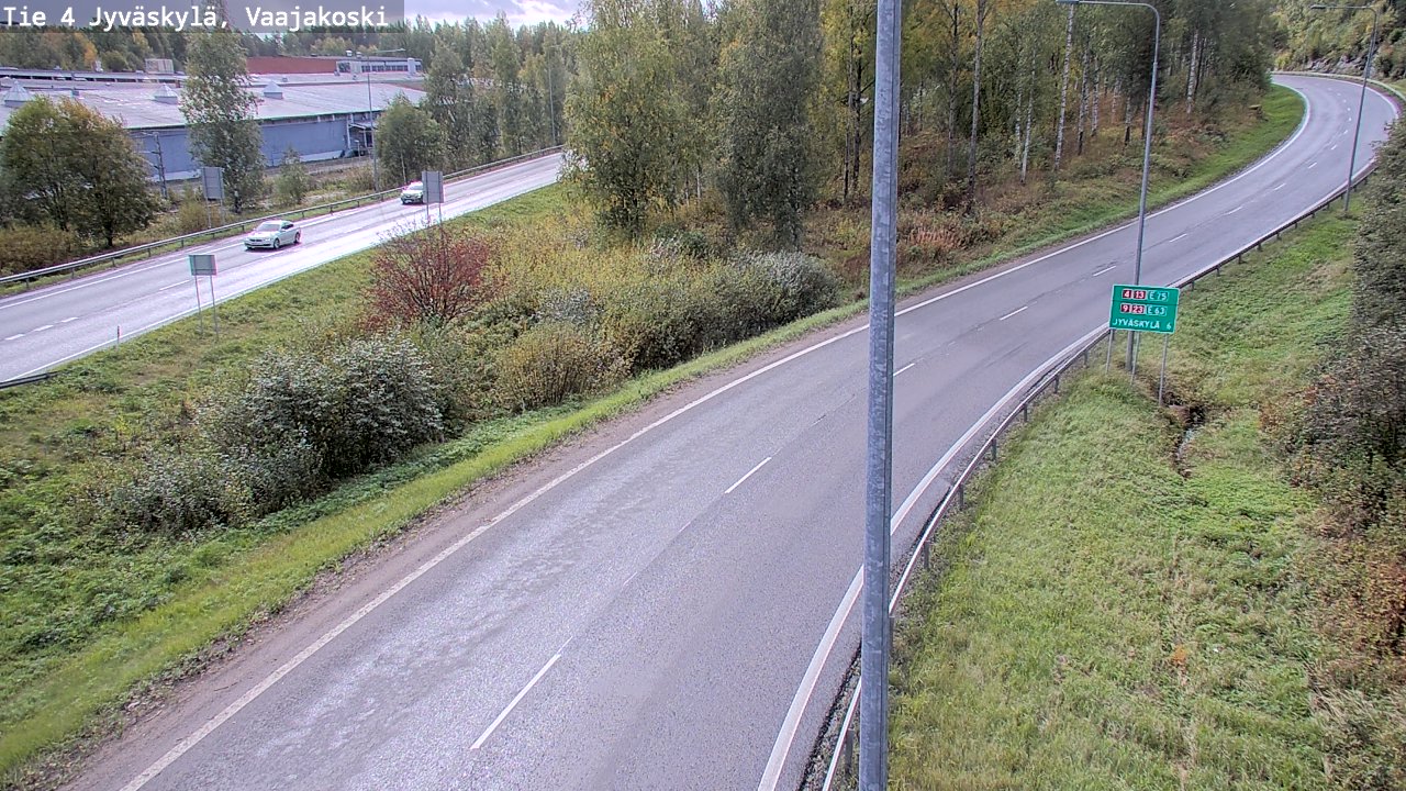 Weather Camera Image Road 4 Jyväskylä, Vaajakoski, Jyväskylä, Keski-Suomi
