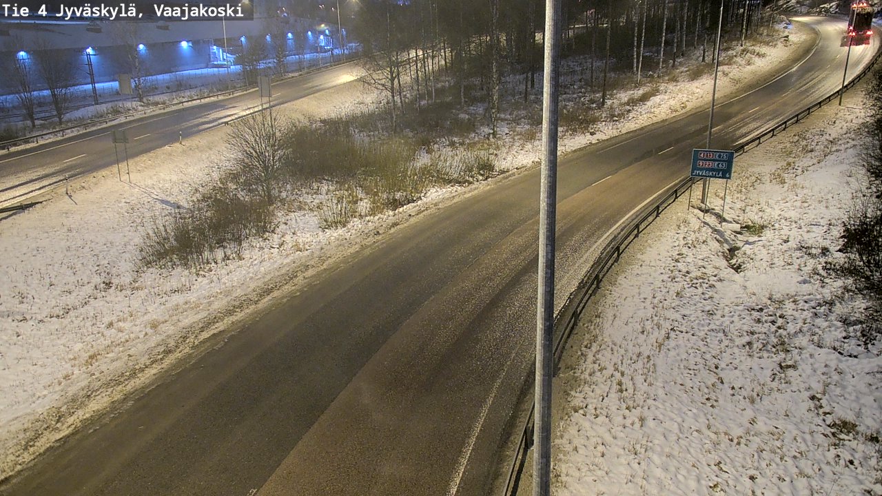 Weather Camera Image Väg 4 Jyväskylä, Vaajakoski, Jyväskylä, Keski-Suomi