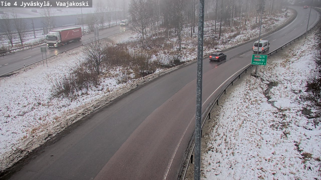 Weather Camera Image Väg 4 Jyväskylä, Vaajakoski, Jyväskylä, Keski-Suomi