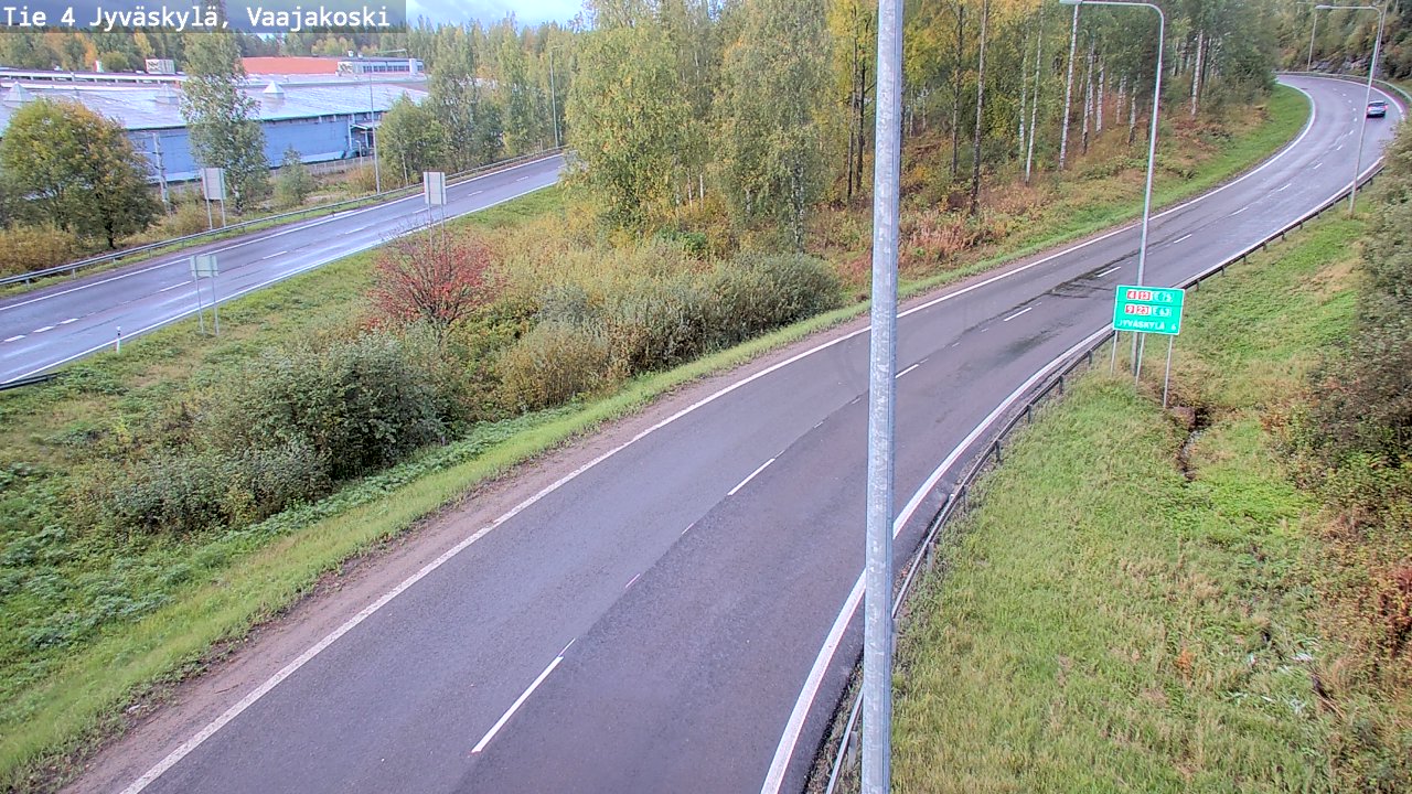 Weather Camera Image Road 4 Jyväskylä, Vaajakoski, Jyväskylä, Keski-Suomi