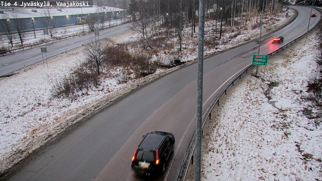 Weather Camera Image Väg 4 Jyväskylä, Vaajakoski, Jyväskylä, Keski-Suomi
