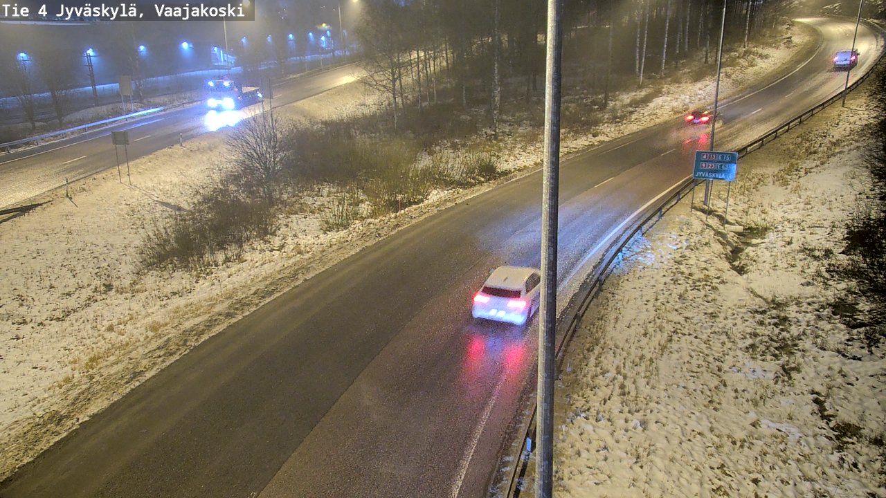 Weather Camera Image Väg 4 Jyväskylä, Vaajakoski, Jyväskylä, Keski-Suomi