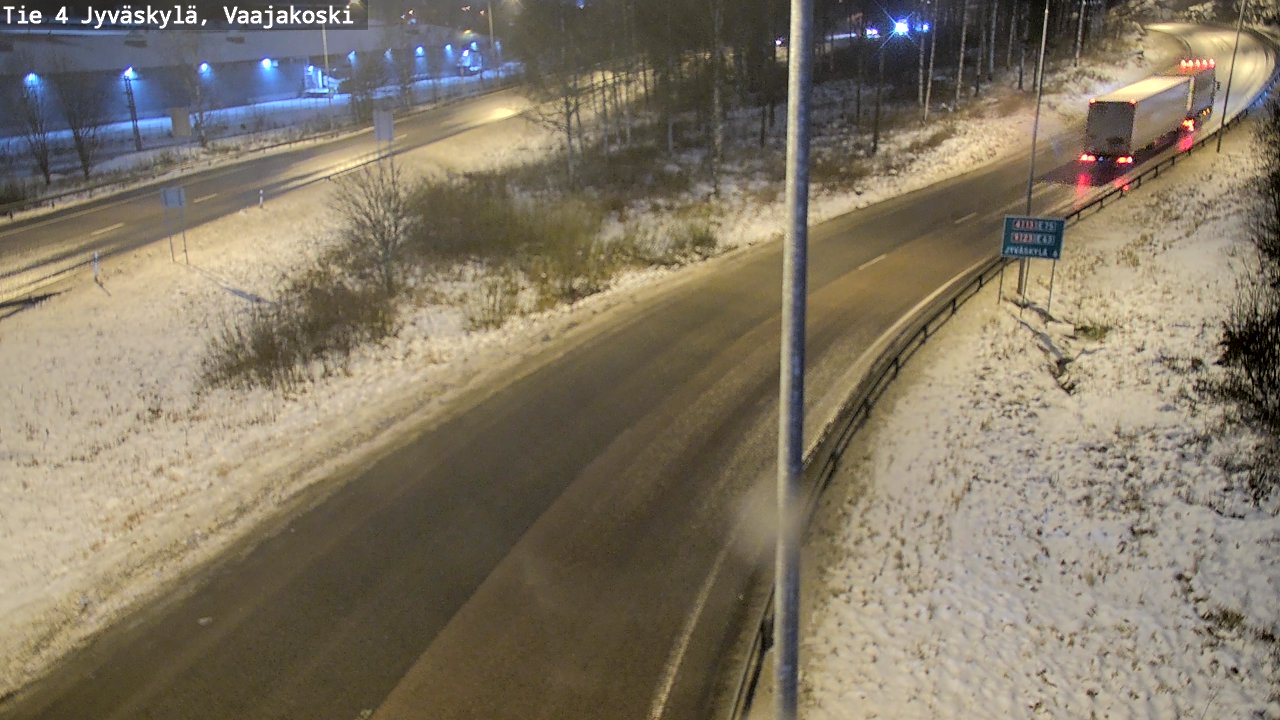 Weather Camera Image Väg 4 Jyväskylä, Vaajakoski, Jyväskylä, Keski-Suomi